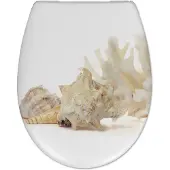 Mueller Toza White Shells softclose toiletzitting met Quick-Release
