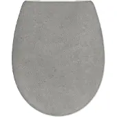 Mueller Toza Grey softclose toiletzitting met Quick-Release