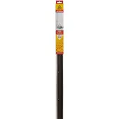 Deltafix Dorpelstrip borstel schroef brn 1,1m