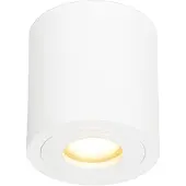 QAZQA Moderne ronde plafondspot wit IP44 - Capa