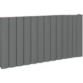 Eastbrook Guardia horizontale aluminium radiator 60x123cm Antraciet 2080 watt