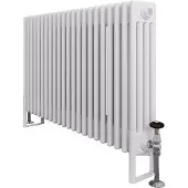 Eastbrook Rivassa 4 koloms radiator 100x60cm staal 2124W wit glans