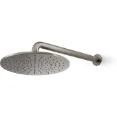 Blaufoss Round 300 hoofddouche met muursteun ø30cm Brushed GunMetal
