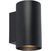 QAZQA Moderne wandlamp zwart rond 2-lichts - Sandy
