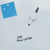 Desq Glassboard magnetisch 45x45 cm wit