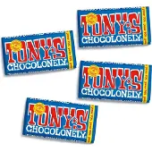 Tony's Chocolonely Puur Chocolade Reep 4 x 180 gram Vegan Chocola