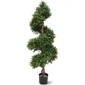 Maxifleur Kunstplanten UV bestendige Kunstbuxus Deluxe Spiraal 140 cm