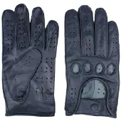 Swift racing leren handschoenen blauw
