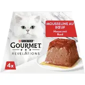 Gourmet Revelations Mousse - Kattenvoer Natvoer - Rund - 24 x 57 g