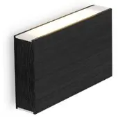 Tunto LED120 wand/plafondlamp Oak stained black | 200 mm | External