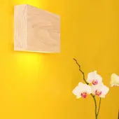Tunto LED120 wand/plafondlamp Oak stained white | 200 mm | External