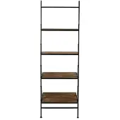 Decostar Wandrek Mano met 4 houten planken en metalen frame