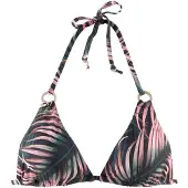 LASCANA Bikinitop groen / rosa / zwart