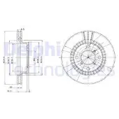 Delphi BG3160 Remschijf