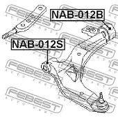 FEBEST NAB-012B Draagarmrubber