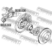 FEBEST MAB-004 Lagerbus, wieldraagarm