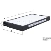 MAHLE ORIGINAL LA 634/S Interieurfilter