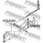 FEBEST 0722-SV420 Binnenste stuurkogel