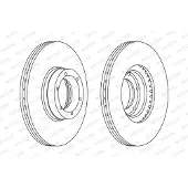 FERODO DDF1067 Remschijf