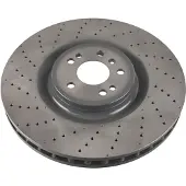 FEBI BILSTEIN Remschijf 107711 voorkant, geventileerd, geperforeerd, sterk gecarboniseerd, 1 Stuk