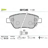 Valeo 601346 Remblokken