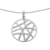 Orphelia 'Amabella' Dames 925 Sterling Zilveren Ketting met Hanger - Zilver ZH-7098