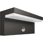 Philips myGarden - LED Wandlamp buiten 22x8 cm, 4000 K, 4,5 W, met sensor, antraciet 915005378402