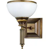 Jupiter Wandlamp Petro, dimbaar, brons / oud-messing, Woon-/ Eetkamer, metaal, Antiek, wandlamp