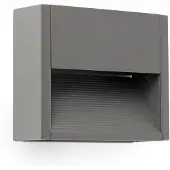 LOREFAR 70906, Wandlamp voor buiten, donkergrijs, aluminium, IP54, Klasse I, 3W