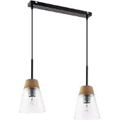 Jupiter Hanglamp DOMINO, zwart-bruin, 2xE27, 40W, metaal, afmetingen: 60x45x14cm, IP20, merk: