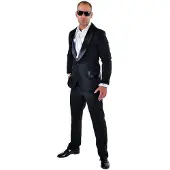 Coppens Smoking zwart - 100% Polyester / Woven Fabric / Satin - Beroepen | Maat Xxl |