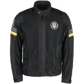 Helstons Elron mesh motorfiets textieljas, zwart, maat M