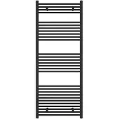 Guido Gusto Designradiator Sofia 150x60cm mat zwart 728W zij aansluiting