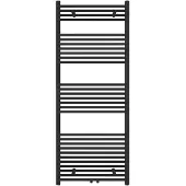 Guido Gusto Designradiator Sofia 150x60cm mat zwart 728W midden aansluiting