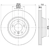 Hella 8DD 355 113-531 Remschijf