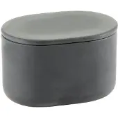Serax - Bertrand Lejoly - Cose - Ovaal potje met deksel L - Grijs - H 6,5cm