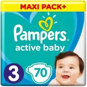 Pampers Active Baby luiers Maat 3 - 70 Luiers