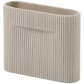 Muuto Ridge Vase 16,5 Cm - Vazen Aardewerk Beige - RIDVAS16A01