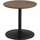Muuto Soft Side Tafel Solid Smoked Oak|Black | Ø 41 H: 40 CM | Ø 16.1" H: 15.7"