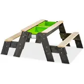 Exit Aksent Zand- Water- & Picknicktafel (2 Bankjes) - Watertafel - Zandbak - Hout - Kinderen Buiten