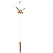 Nomon Punto Y Coma Wall Clock G - Polished Brass Walnut