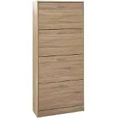 Rousseau Schoenenkast Carini 4 laden - lichte sonoma