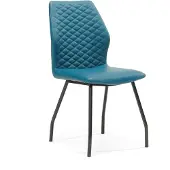 Huisenthuis.nl Stoel Louise Blauw - Set van 4