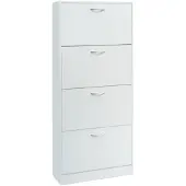 Molecule Schoenenkast Carini 4 laden Wit