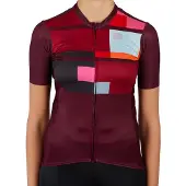 Sportful Idea W Fietsshirt Dames - Lichtgewicht ademend polyester - Rood - Maat L
