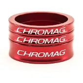 Chromag Stuurafstandhouders Aluminium Rood