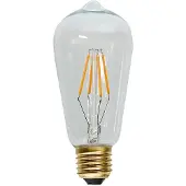 Star Trading Druppel-Edison lamp - E27 - 1.6W - Super Warm Wit <2200K - Dimbaar - Filament