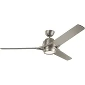 Elstead Lighting Plafondventilator Zeus | 152cm | Indoor | Nikkel
