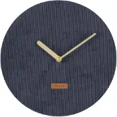 Karlsson Wandklok Corduroy Donkerblauw u00d8 25 cm