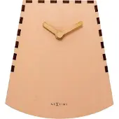 Nextime Rocky – Tafelklok – 20 cm – Hout – Zalm – Bewegende klok
